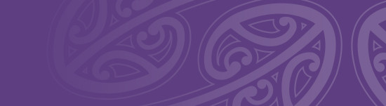 Kowhaiwhai Purple Header